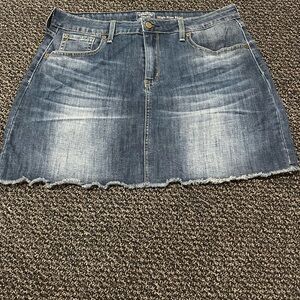 Levi's Distressed Blue Mini Skirt